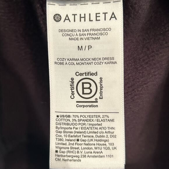 Athleta Black Long Sleeve Dress - Picture 5 of 8